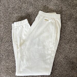 Whitney Simmons Gymshark Cream Jogger Pants